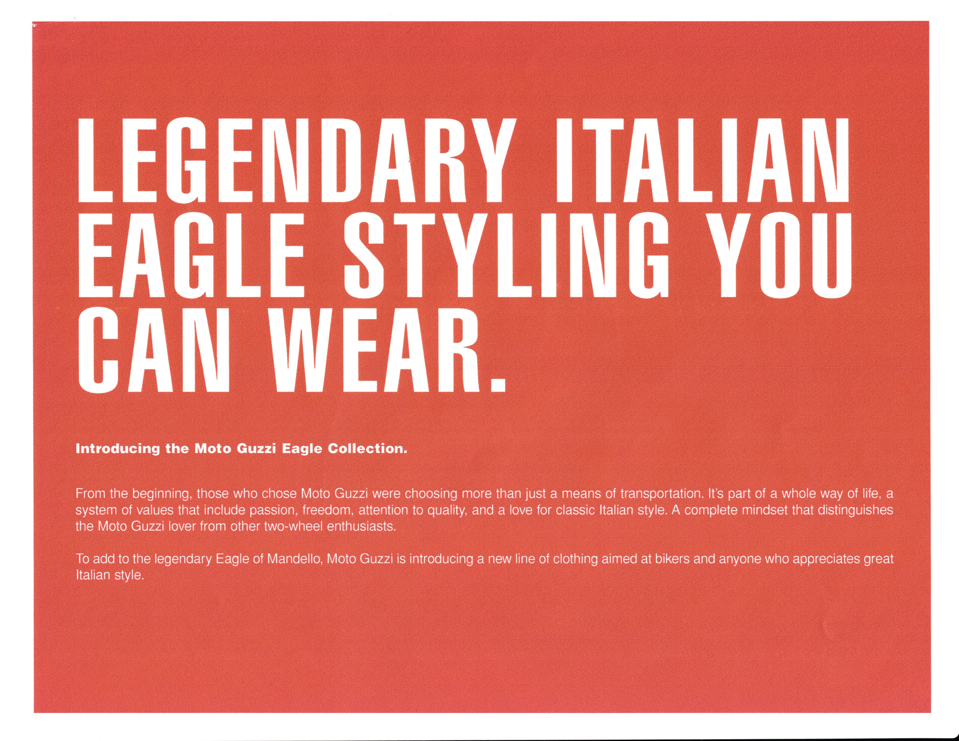Press release - Eagle Collection apparel