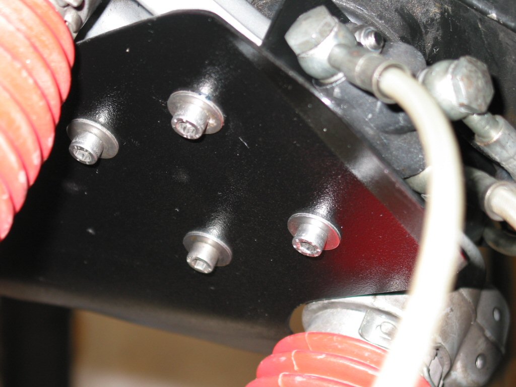 Protecting the brake lines on a Moto Guzzi Quota 1000.