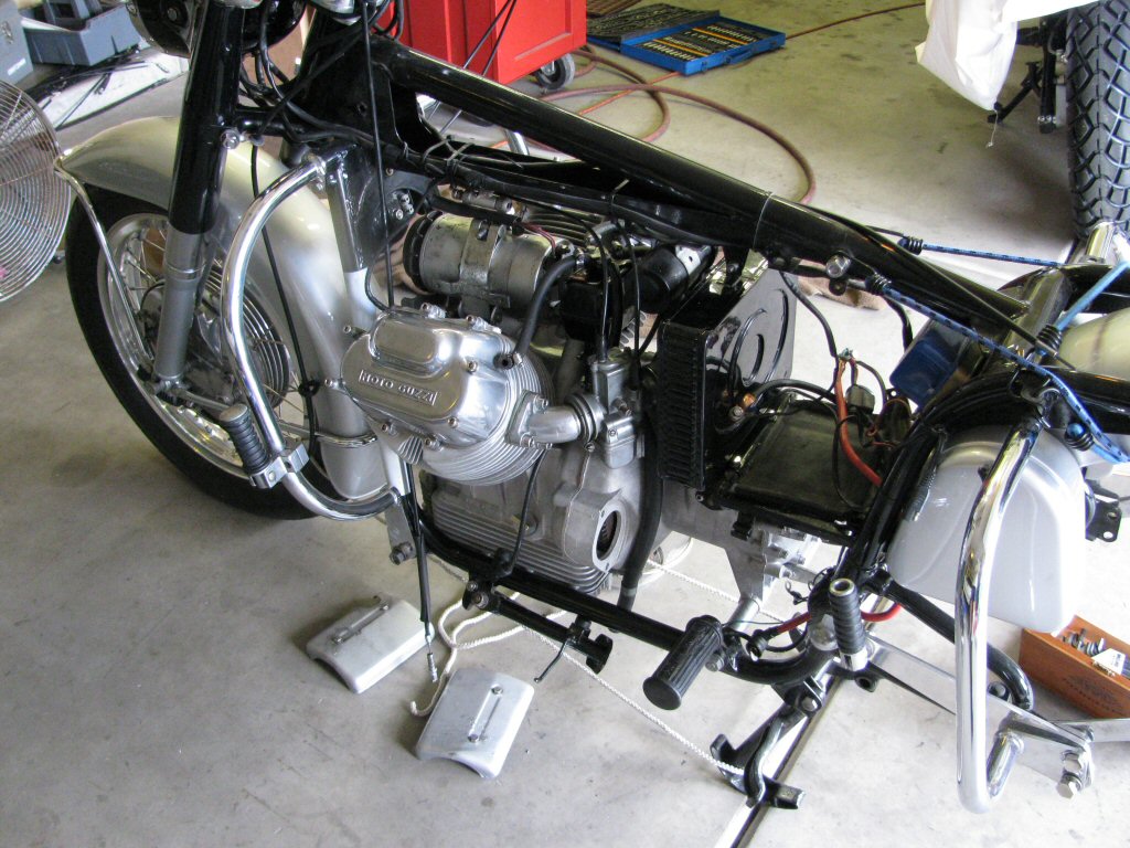 Generator, carbs, airbox in place.