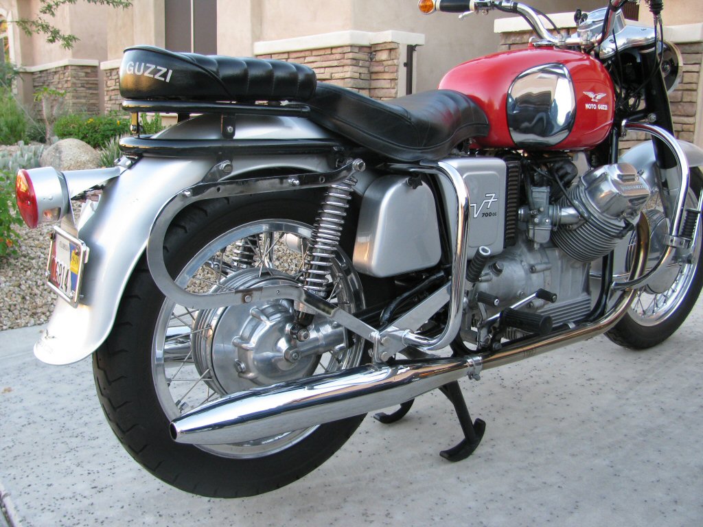 Robert Scharf's Moto Guzzi V700.