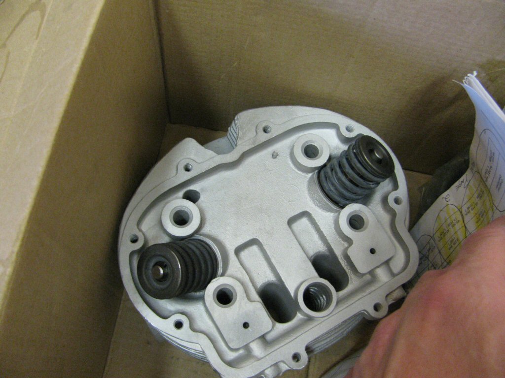 Cylinder heads fresh from the machinist.