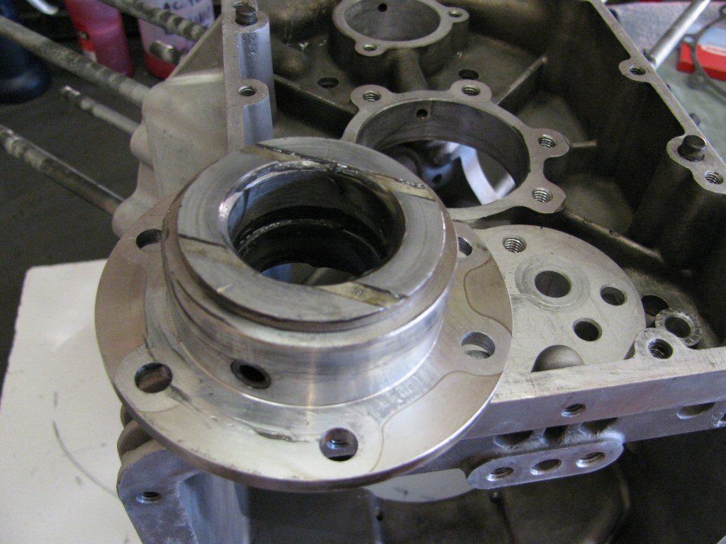 Assembly lube on front main bearing.