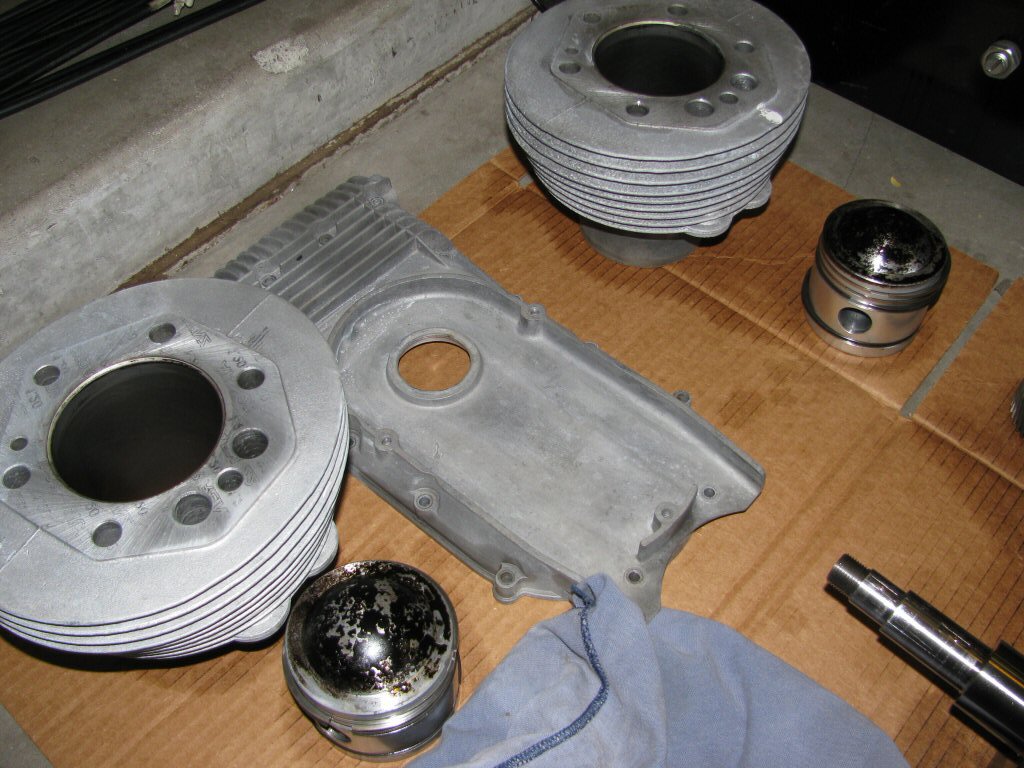 Closer shot of cleaned parts.