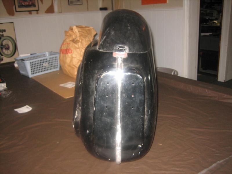 DB saddlebags with the rare round-top lids.
