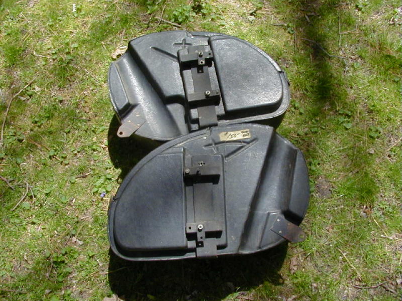 Enduro saddlebags for a Moto Guzzi.