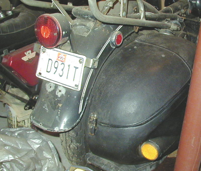 Enduro saddlebags for a Moto Guzzi.