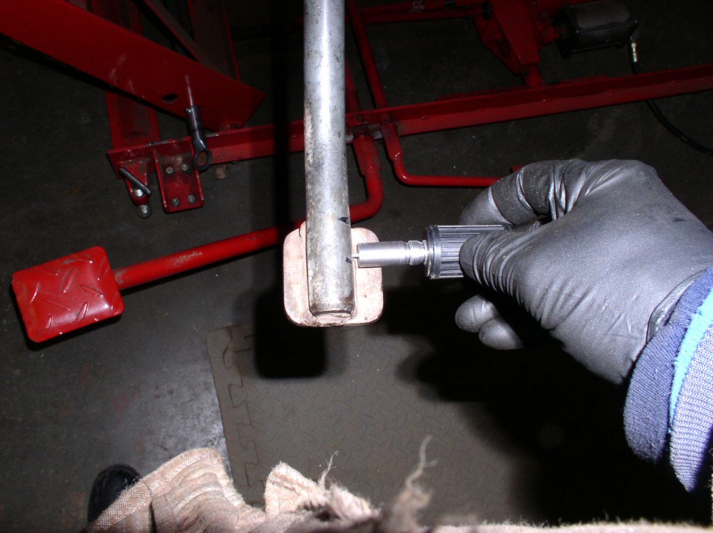 Here is were the spacer will be welded.