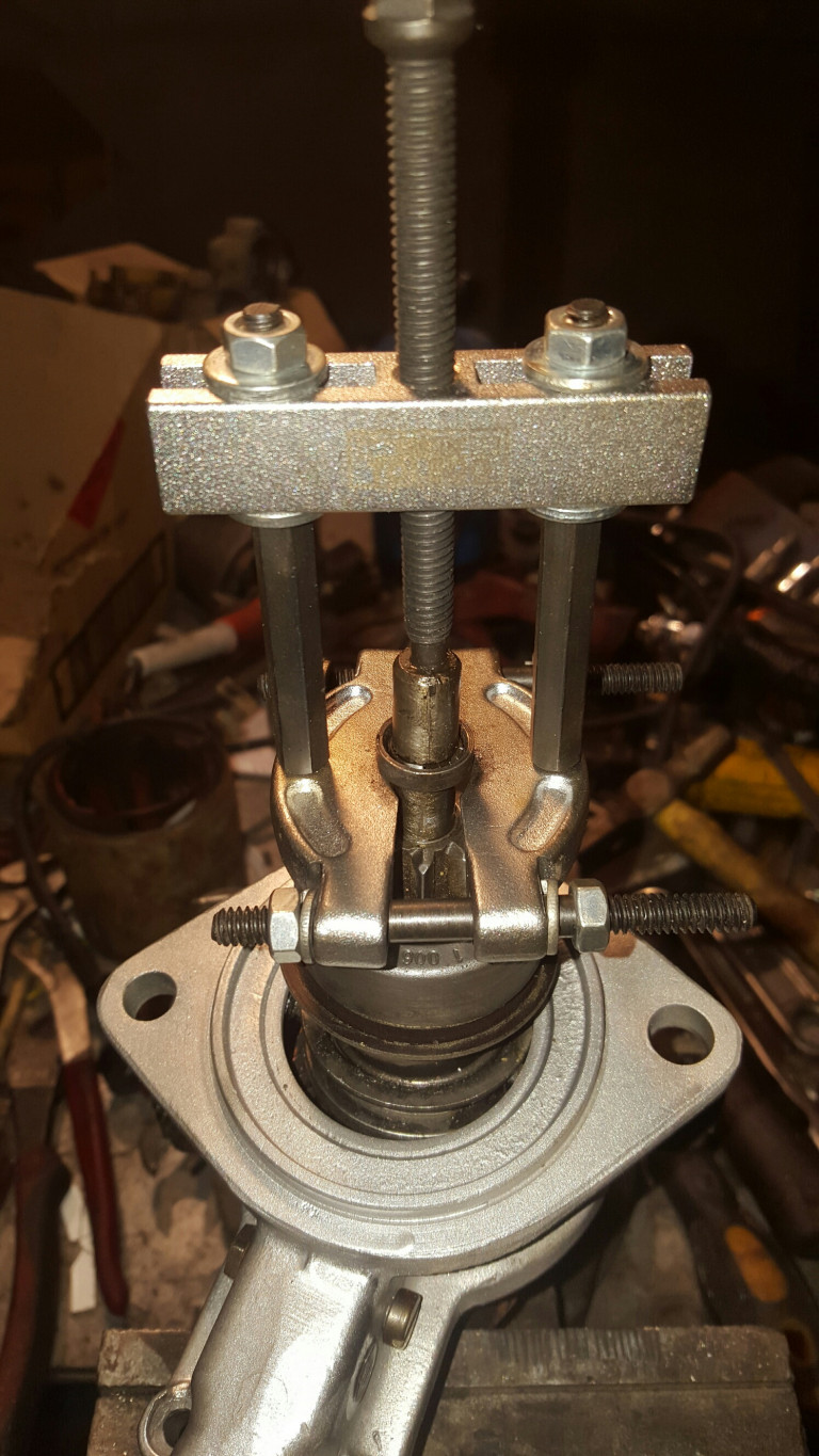 Replacing the circlip that prevents the bendix from extended too far.