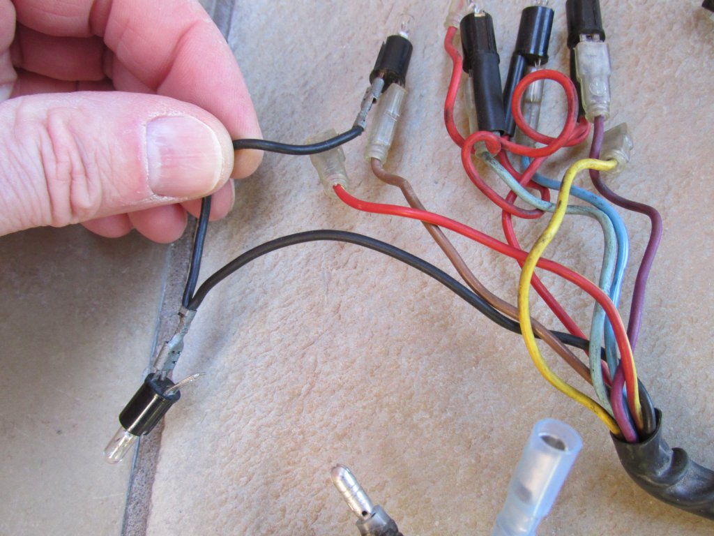 Dash wiring for a Moto Guzzi Le Mans III (MG# 28747250).