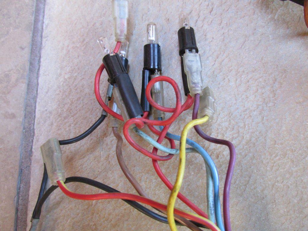 Dash wiring for a Moto Guzzi Le Mans III (MG# 28747250).