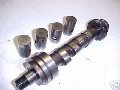 Engine camshaft and followers and pushrods, Moto Guzzi photo archive of parts