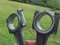 Engine cylinders and pistons and connecting rods, Moto Guzzi photo archive of parts