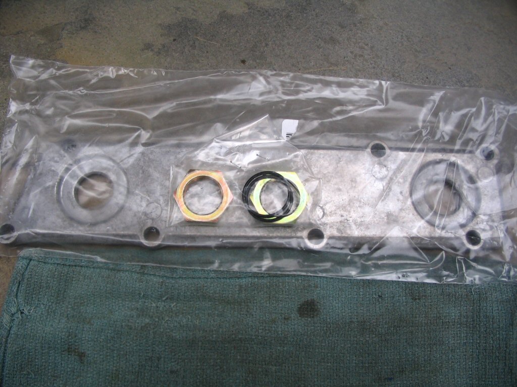 Oil cooler plate.