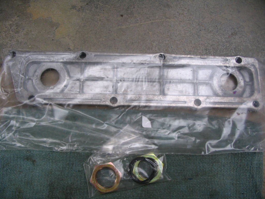 Oil cooler plate.