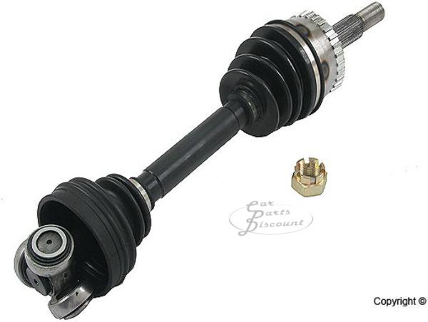 Constant velocity axle shaft for my 2000 Saab 9-5 SE that I ordered from Car Parts Discount